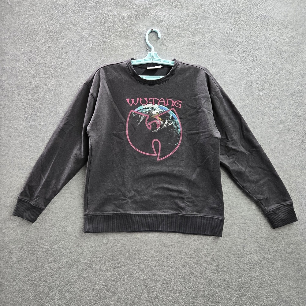 Wu-Tang Clan Women Sweatshirt S Gray Graphic Print‎ Logo